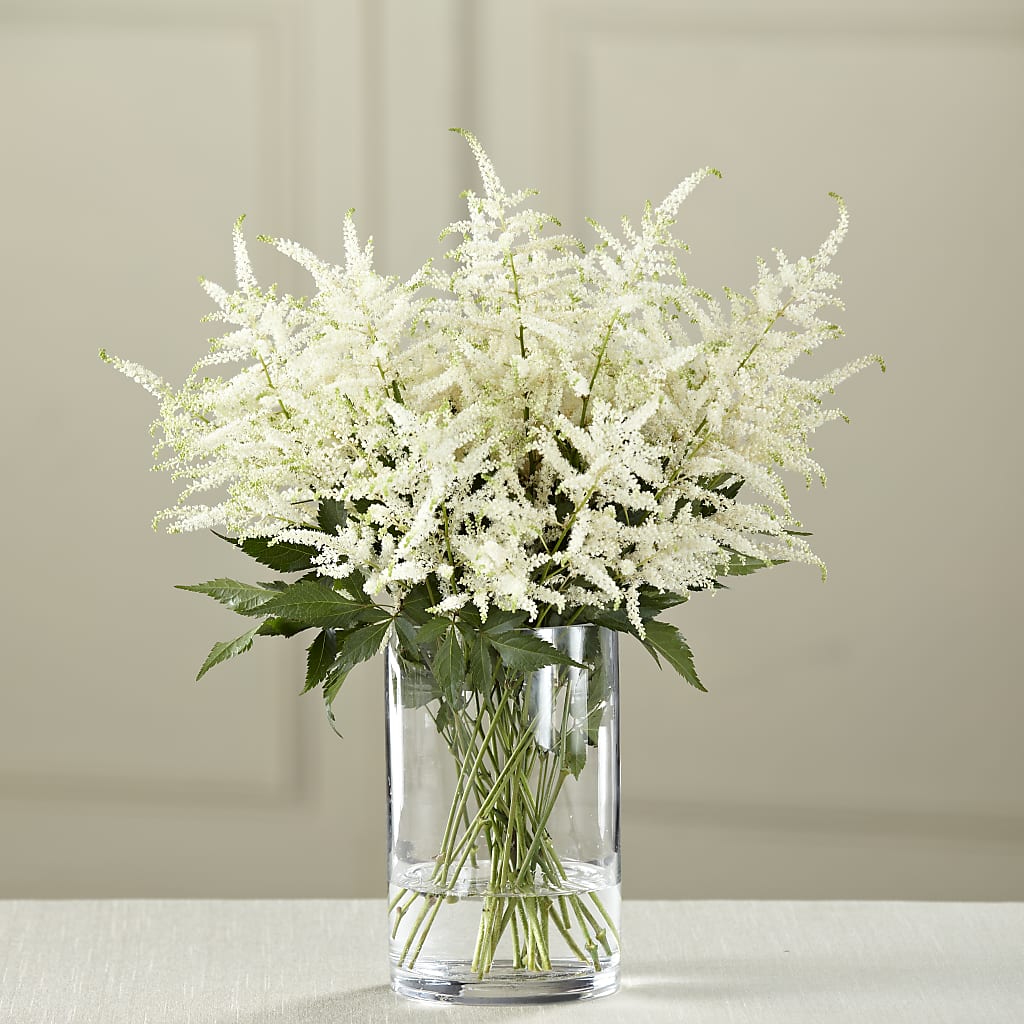 White Astilbe Bouquet – Guru Flowers, Port Saint Lucie FL