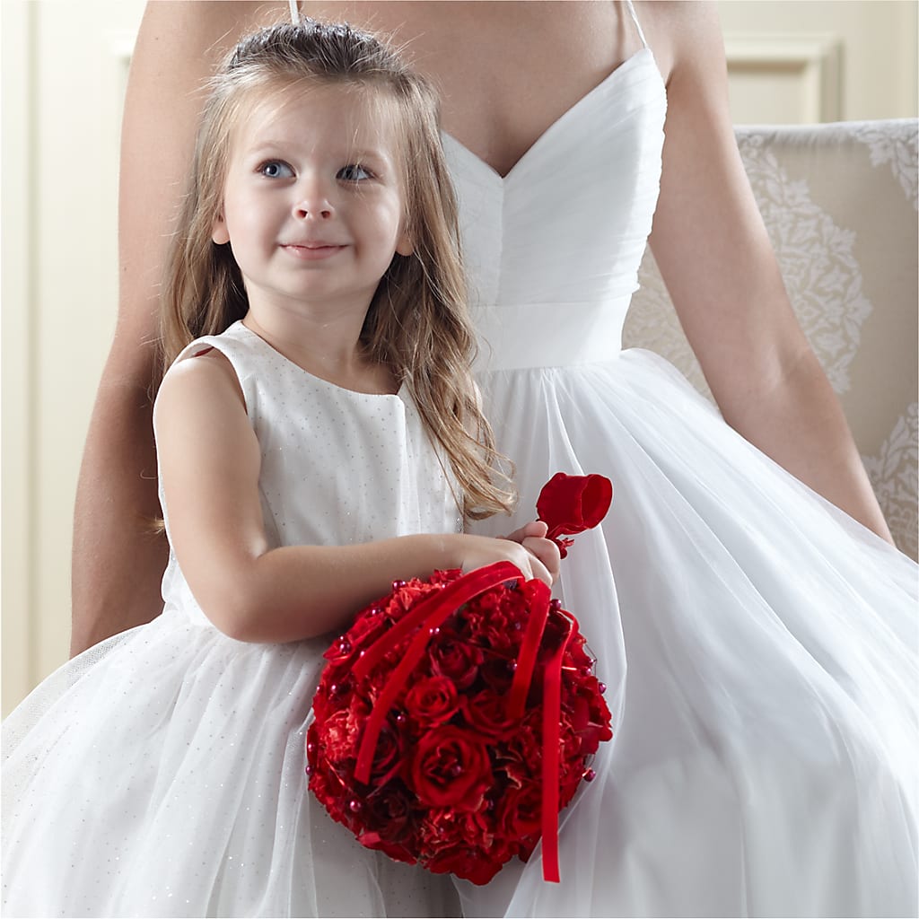 Pure at Heart Flower Girl Arrangement – Guru Flowers, Port Saint Lucie FL