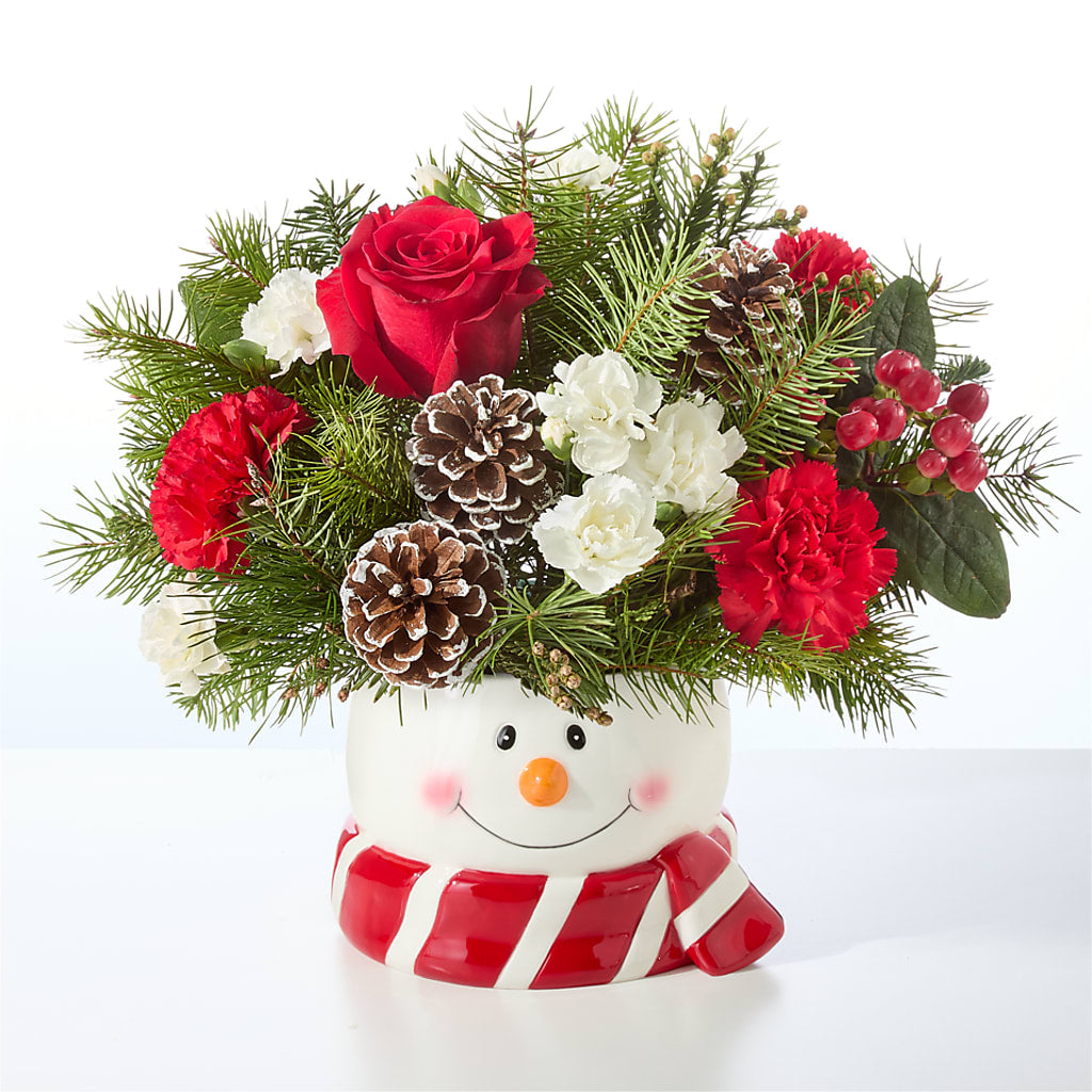 Jolly Snowman Bouquet –  Guru Flowers, Port Saint Lucie FL