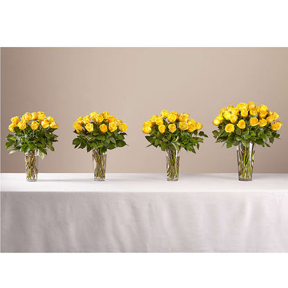 Long Stem Yellow Rose Bouquet –  Guru Flowers, Port Saint Lucie FL