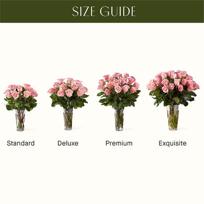 Long Stem Pink Rose Bouquet –  Guru Flowers, Port Saint Lucie FL