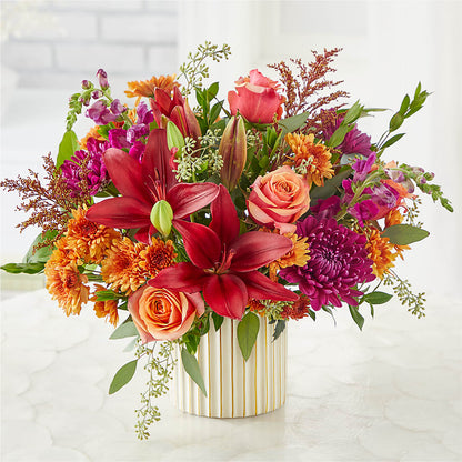 Burgundy Landscape Bouquet –  Guru Flowers, Port Saint Lucie FL