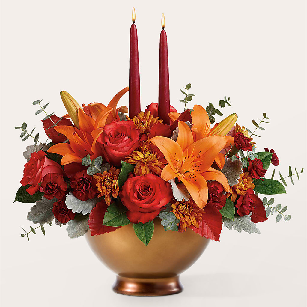 Fruits of Fall Centerpiece –  Guru Flowers, Port Saint Lucie FL