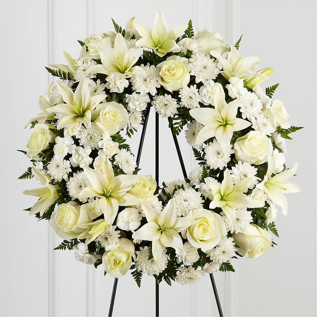 Treasured Tribute Wreath –  Guru Flowers, Port Saint Lucie FL