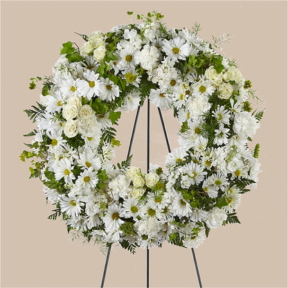 Faithful Wishes Wreath –  Guru Flowers, Port Saint Lucie FL
