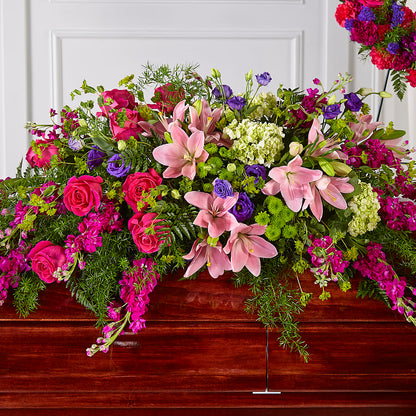 Radiant Tribute Casket Spray –  Guru Flowers, Port Saint Lucie FL