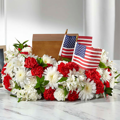Spirit of Patriotism Cremation Adornment –  Guru Flowers, Port Saint Lucie FL