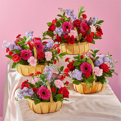 Pink Picnic Basket –  Guru Flowers, Port Saint Lucie FL