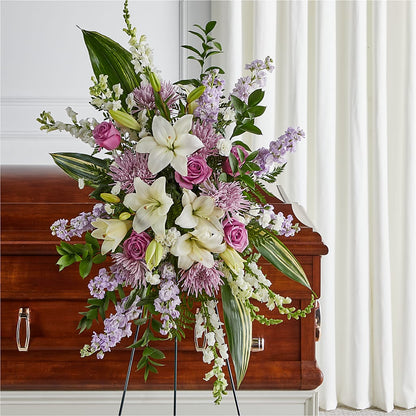 Grateful Hearts Standing Spray –  Guru Flowers, Port Saint Lucie FL