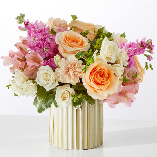 Paradise Bouquet with Ivory Vase –  Guru Flowers, Port Saint Lucie FL