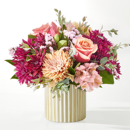 Berry Cobbler Bouquet with Ivory Vase –  Guru Flowers, Port Saint Lucie FL
