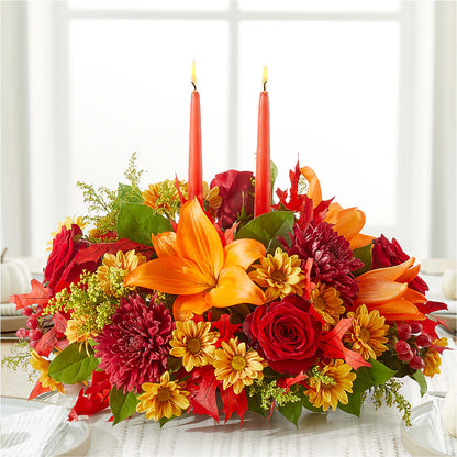 Autumn's Embrace Centerpiece –  Guru Flowers, Port Saint Lucie FL