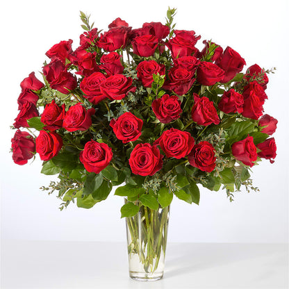 Forever Yours Fifty Stem Red Rose Bouquet –  Guru Flowers, Port Saint Lucie FL