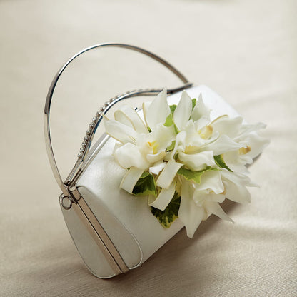 White Purse Decor –  Guru Flowers, Port Saint Lucie FL